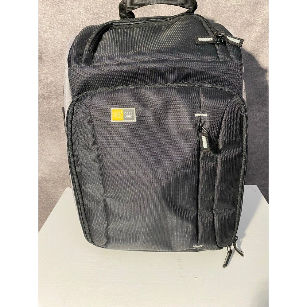 Case Logic TBC-411 Compact DSLR Camera & Tablet Backpack Black Yellow Interior